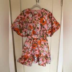 ASOS peplum mini dress